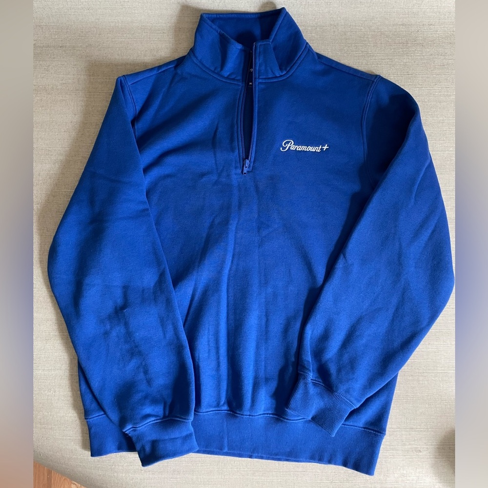 Paramount Plus Embroidered Quarter Zipper Pullove… - image 2
